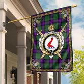 Clan Armstrong Modern Tartan Crest Garden Flag  - Celtic Thistle  PV77 Clan Armstrong Tartan Today